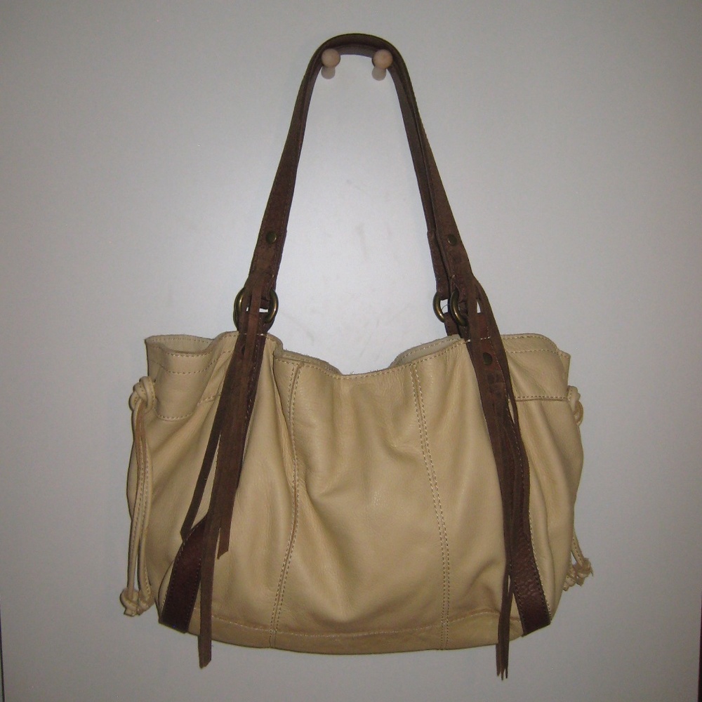 Lucky Buttery Soft Butter & Brown Leather Hobo